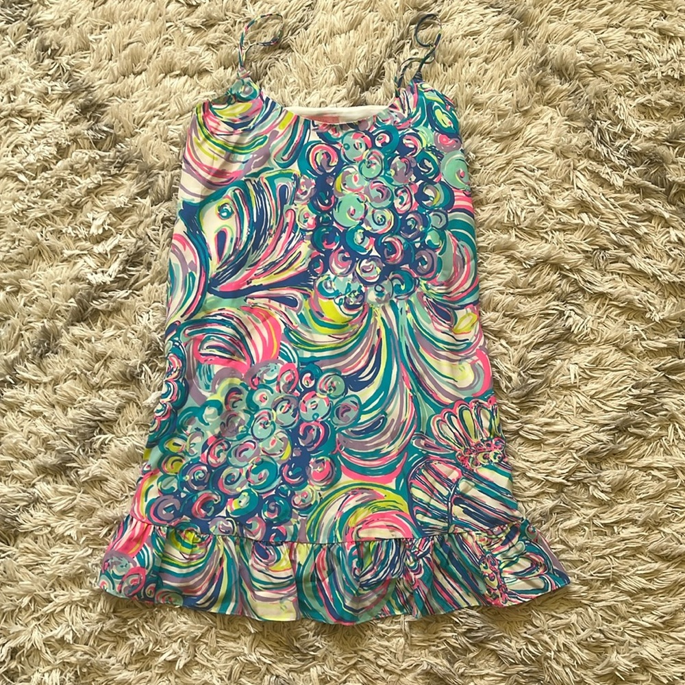 Silk strappy slip dress